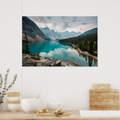 Water Moraine Lake Alberta Canada Poster (Keuken)