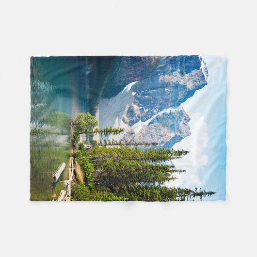 Water | Moraine Lake, Canada Fleece Deken (Voorkant (Horizontaal))