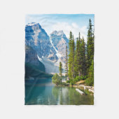 Water | Moraine Lake, Canada Fleece Deken (Voorkant)