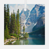 Water | Moraine Lake, Canada Glas Ornament (Achterkant)