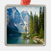 Water | Moraine Lake, Canada Metalen Ornament (Voorkant)