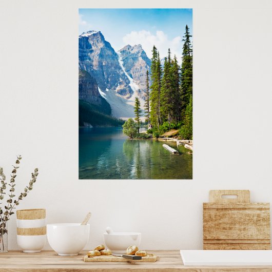 Water | Moraine Lake, Canada Poster (Keuken)