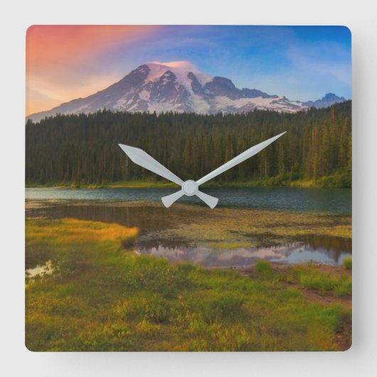 Water | Mt. Rainier National Park, Washington Vierkante Klok (Voorkant)