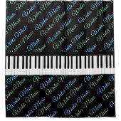 Water Music Piano Keys Douchegordijn (Voorkant)