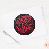 Water naar wijn Logo Sticker (Envelop)