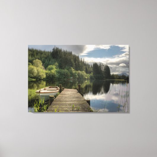 Water | Nationaal park Loch Ard Trossachs Canvas Afdruk (Voorkant)