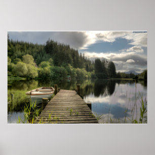 Water Nationaal park Loch Ard Trossachs Poster