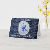 Water Notecard/Wenskaart Kaart (Gele Bloem)
