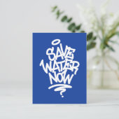 Water nu opslaan briefkaart (Staand voorkant)