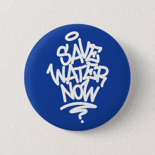 Water nu opslaan ronde button 5,7 cm