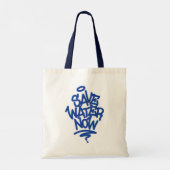 Water nu opslaan tote bag (Achterkant)