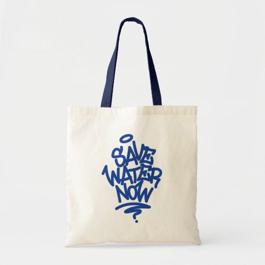 Water nu opslaan tote bag (Voorkant)