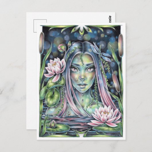 Water Nymph Briefkaart (Voorkant / Achterkant)