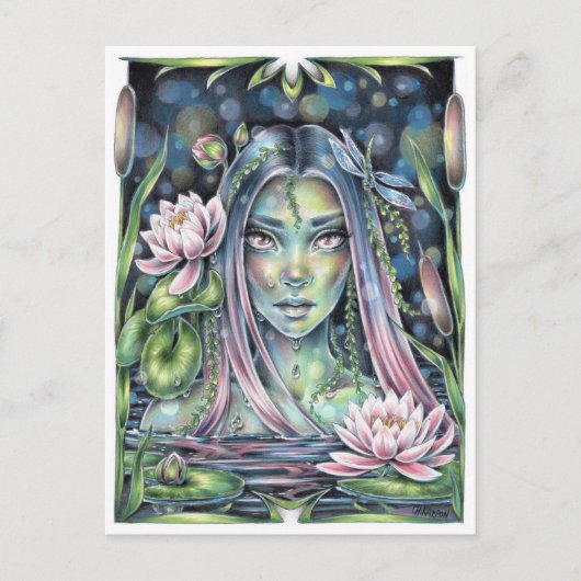 Water Nymph Briefkaart (Voorkant)