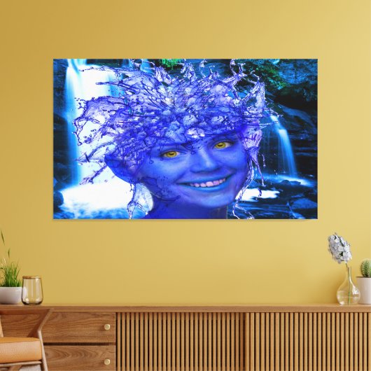 Water Nymph Canvas Afdruk (Insitu (Woonkamer))