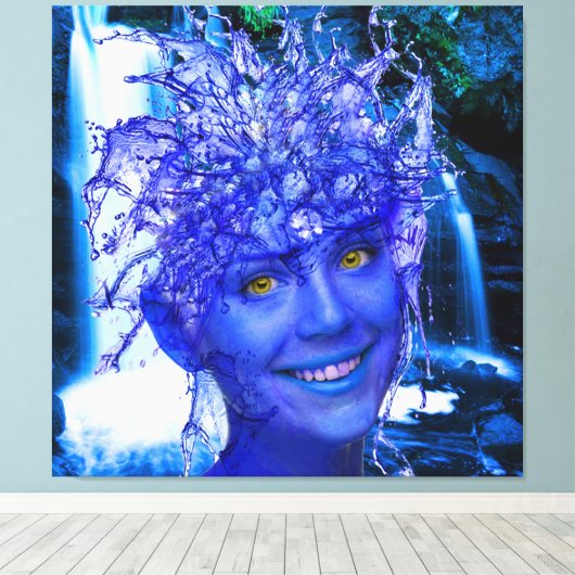 Water Nymph Canvas Afdruk (Insitu (Houten vloer))