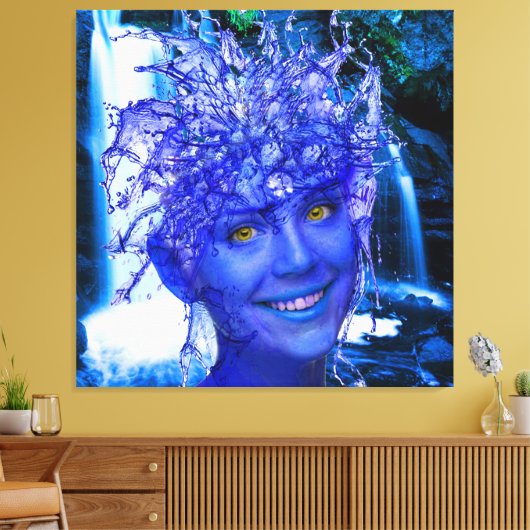 Water Nymph Canvas Afdruk (Insitu (Woonkamer))