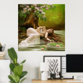 Water Nymph Poster (Thuiskantoor)