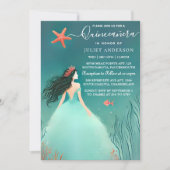 Water oceaan vissen leven onder het Zee Quinceaner Kaart (Voorkant)