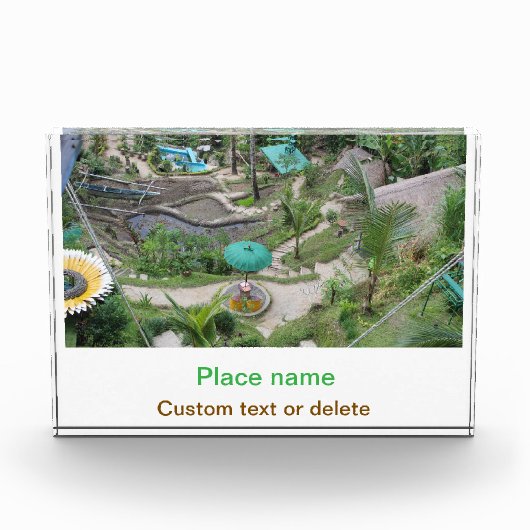 Water Ocean Beach Foto Naam toevoegen Tekst Plaats (Voorkant)