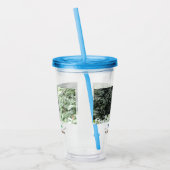 Water Ocean Beach Foto Naam toevoegen Tekst Plaats Acryl Drinkbeker (Links)