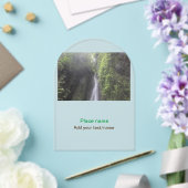 Water Ocean Beach Foto Naam toevoegen Tekst Plaats Acryl Uitnodigingen (Insitu (Huwelijk))