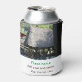 Water Ocean Beach Foto Naam toevoegen Tekst Plaats Blikjeskoeler (Blikje Voorkant)