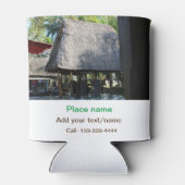 Water Ocean Beach Foto Naam toevoegen Tekst Plaats Blikjeskoeler (Achterkant)