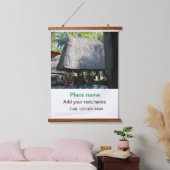 Water Ocean Beach Foto Naam toevoegen Tekst Plaats Hangend Wandkleed (Slaapkamer)