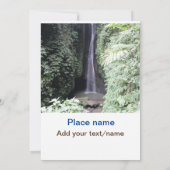 Water Ocean Beach Foto Naam toevoegen Tekst Plaats Kaart (Achterkant)