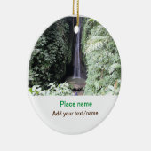 Water Ocean Beach Foto Naam toevoegen Tekst Plaats Keramisch Ornament (Rechts)