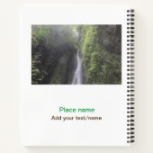 Water Ocean Beach Foto Naam toevoegen Tekst Plaats Notitieboek (Achterkant)