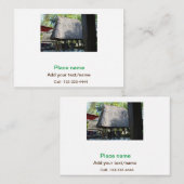 Water Ocean Beach Foto Naam toevoegen Tekst Plaats Notitiekaartje (Voorkant / Achterkant)