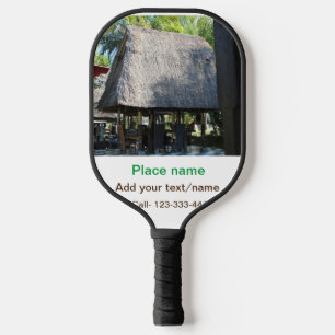 Water Ocean Beach Foto Naam toevoegen Tekst Plaats Pickleball Paddle