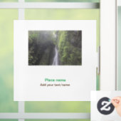 Water Ocean Beach Foto Naam toevoegen Tekst Plaats Raamsticker (Huis)