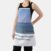 Water Ocean Beach Foto Naam toevoegen Tekst Plaats Schort (Insitu)