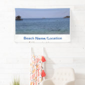 Water Ocean Beach Foto Naam toevoegen Tekst Plaats Spandoek (Insitu)