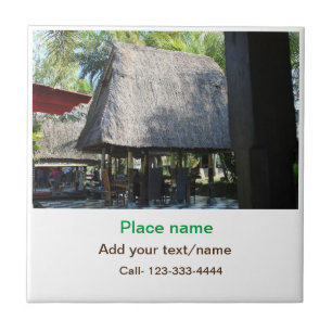 Water Ocean Beach Foto Naam toevoegen Tekst Plaats Tegeltje