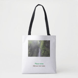 Water Ocean Beach Foto Naam toevoegen Tekst Plaats Tote Bag