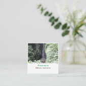 Water Ocean Beach Foto Naam toevoegen Tekst Plaats Vierkante Visitekaartje (Staand voorkant)