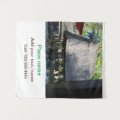 Water Ocean Beach Foto Naam toevoegen Tekst Plaats Wandkleed (Voorkant (horizontaal))