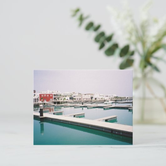 Water of glas? briefkaart (Staand voorkant)