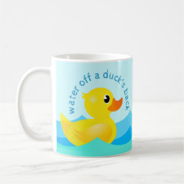 'Water Off A Duck's Back' Schattigee Rubber Ducks  Koffiemok