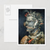 Water, olie op doek, Arcimboldo, Giuseppe Briefkaart (Voorkant / Achterkant)