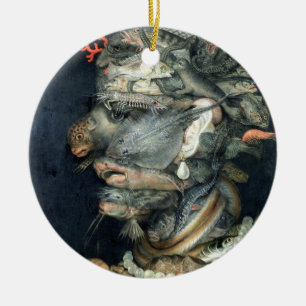 Water, olie op doek, Arcimboldo, Giuseppe Keramisch Ornament