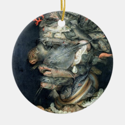 Water, olie op doek, Arcimboldo, Giuseppe Keramisch Ornament (Voorkant)