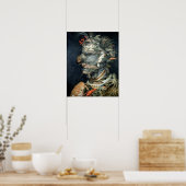 Water, olie op doek, Arcimboldo, Giuseppe Poster (Keuken)