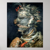 Water, olie op doek, Arcimboldo, Giuseppe Poster (Voorkant)