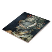 Water, olie op doek, Arcimboldo, Giuseppe Tegeltje (Zijkant)