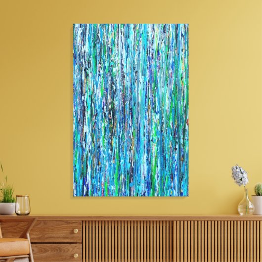 Water Onder de Brug 24x36 Verpakt Canvas (Insitu (Woonkamer))